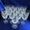19-piece Set Royal Brierley Gainsborough Cut Crystal Claret Wine Glasses