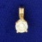 Diamond Pendant In 14k Yellow Gold