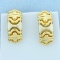 Half Hoop Dangle Earrings In 18k Yellow Gold