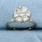 1ct Tw Diamond Vintage Cluster Ring In 14k White Gold