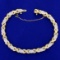 Diamond X Link Chain Bracelet In 14k Yellow Gold