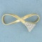 1/3ct Tw Diamond Infinity Slide Or Pendant In 14k Yellow Gold