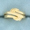 Wave Design Band Ring In 14k Yellow Gold