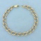 Twisted Curb Link Bracelet In 14k Yellow Gold