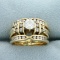 1ct Tw Diamond Engagement Ring With Jacket In 14k Yellow Gold