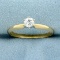 1/3ct Diamond Solitaire Engagement Ring In 14k Yellow Gold