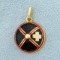 Unique Medical Cross Pendant In 18k Yellow Gold