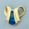Opal Slide Or Pendant In 14k Yellow Gold
