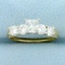 1.5ct Tw Princess Diamond Engagement Ring In 14k Yellow Gold