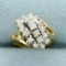 1/2ct Tw Diamond Bypass Design Ring In 14k Yellow Gold