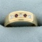 Vintage Ruby And Diamond Ring In 14k Yellow Gold