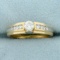 1/3ct Tw Diamond Engagement Ring In 14k Yellow And White Gold