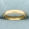 Mens 4mm Beaded Edge Milgrain Wedding Band Ring In 14k Yellow Gold