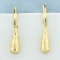 Cone Shape Dangle Earrings In 14k Yellow Gold