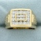 Mens 1ct Tw Diamond Ring In 14k Yellow Gold