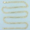 27 Inch Figaro Link Chain Necklace In 10k Yellow Gold