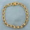 7 1/2 Inch Curb Link Chain Bracelet In 18k Yellow Gold
