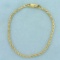 7 1/4 Inch Rope Link Chain Bracelet In 14k Yellow Gold