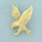 American Eagle Pendant In 14k Yellow Gold
