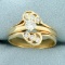 1/2ct Tw Diamond Cut Out Design Ring In 14k Yellow Gold