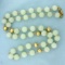 Ming's Hawaii Jade And Gold Bead Necklace 33 Inches In 14k Yellow Gold