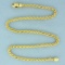 Authentic David Yurman Wheat Chain Necklace In Solid 18k Yellow Gold
