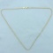 Vintage 17 Inch Rope Style Chain Necklace In 18k Yellow Gold