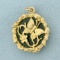 Jade Cut Out Butterfly Pendant In 14k Yellow Gold