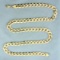 23 Inch Curb Link Chain Necklace In 10k Yellow Gold