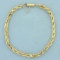 Rope Link Chain Bracelet In 14k Yellow Gold