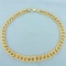 18 Inch Graduated Double Link Chain Necklace In 14k Yellow Gold