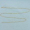 16 Inch Italian Made Box Link Chain Necklace In 14k Yellow Gold