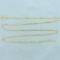 Italian Made 20 Inch Figaro Link Chain Necklace In 14k Yellow Gold
