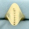 Abstract Dome Ring In 14k Yellow Gold