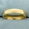 Mens Wedding Band Ring In 14k Yellow Gold