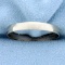 Mens Wedding Band Ring In 10k White Gold