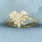 Diamond Heart Ring In 14k Yellow Gold