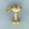 Chalice Or Wine Cup Charm Or Pendant In 14k Yellow Gold