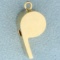 Whistle Pendant Or Charm In 14k Yellow Gold