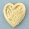 I Love You Heart Pendant In 14k Yellow Gold