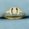 Vintage Opal Solitaire Ring In 14k Yellow Gold