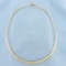 16 Inch Graduated Omega Necklace In 14k Yellow Gold
