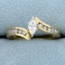 1/2ct Tw Marquise And Round Diamond Bypass Engagement Ring In 14k Yellow Gold