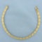 Mens 8 Inch Nugget Link Bracelet In 14k Yellow Gold