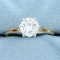 1.4ct Diamond Solitaire Engagement Ring In 14k Yellow Gold