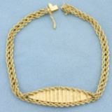 Diamond Cut Double Rope Style Bracelet In 14k Yellow Gold