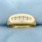 1/2ct Tw Diamond Wedding Or Anniversary Ring In 14k Yellow Gold