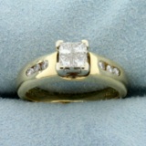 1/2ct Tw Diamond Engagement Ring In 14k Yellow Gold