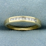 Princess Cut Diamond Wedding Or Anniversary Band Ring In 14k Yellow Gold