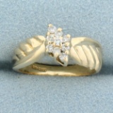 Vintage Diamond Ring In 14k Yellow Gold